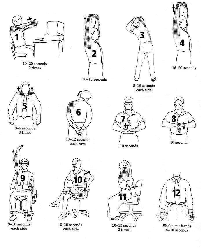 Desk stretches